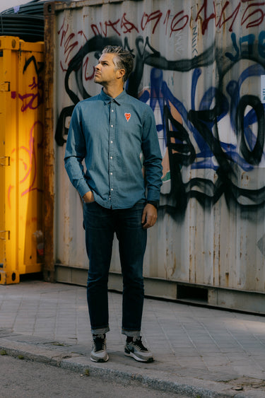 Melting Heart Indigo Blue