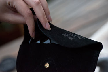 Suede Black Glasses Case