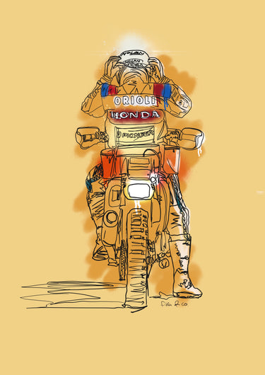 Lámina Dakar Vintage Moto