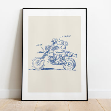 Hubert Auriol Dakar Art Print