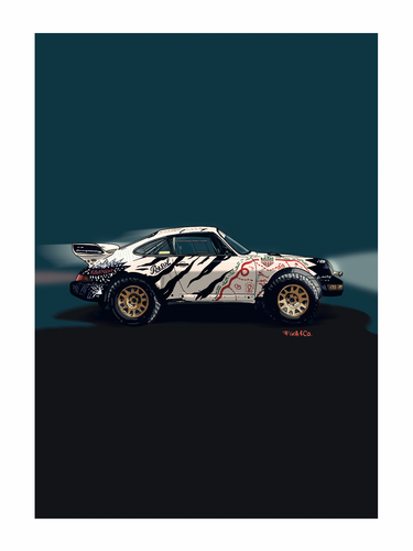 Print Dakar Car
