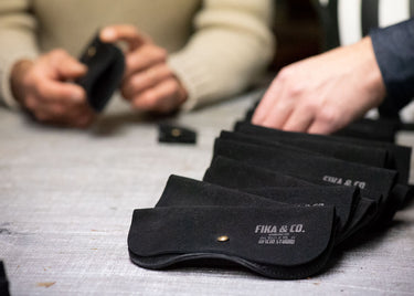 Suede Black Glasses Case