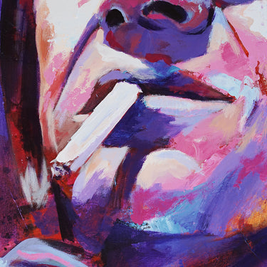 Steve McQueen Portrait 130x81 cm