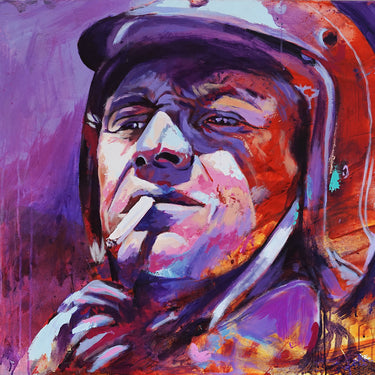 Steve McQueen Portrait 130x81 cm