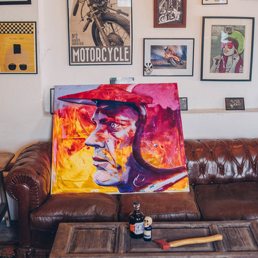Steve McQueen 100x100cm